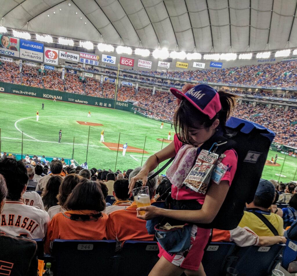 Tokyo Dome Baseball Vendors: The Girls!